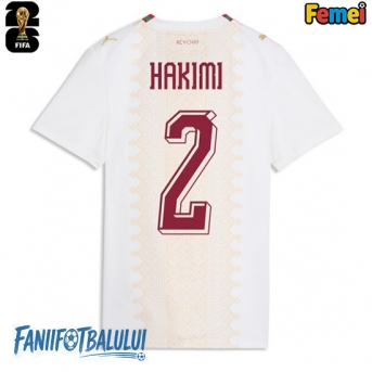 Maroc Achraf Hakimi #2 Echipament de Fotbal Replică Mondial 2026 Femei Deplasare